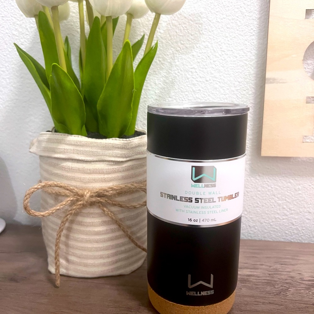 NWT Wellness 16oz Double Wall Steel Tumbler